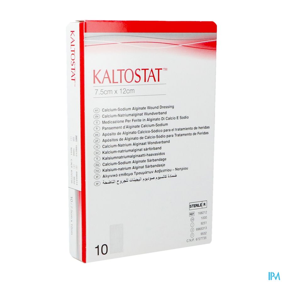 Kaltostat Pans 7,5x12,0cm Ster 10p Kaltostat Pans 7,5x12,0cm Ster 10p