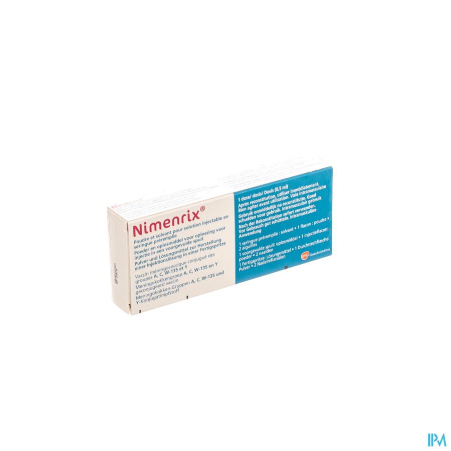 Nimenrix Pdr Ser Inj 1x0,5ml Nimenrix Pdr Ser Inj 1x0,5ml