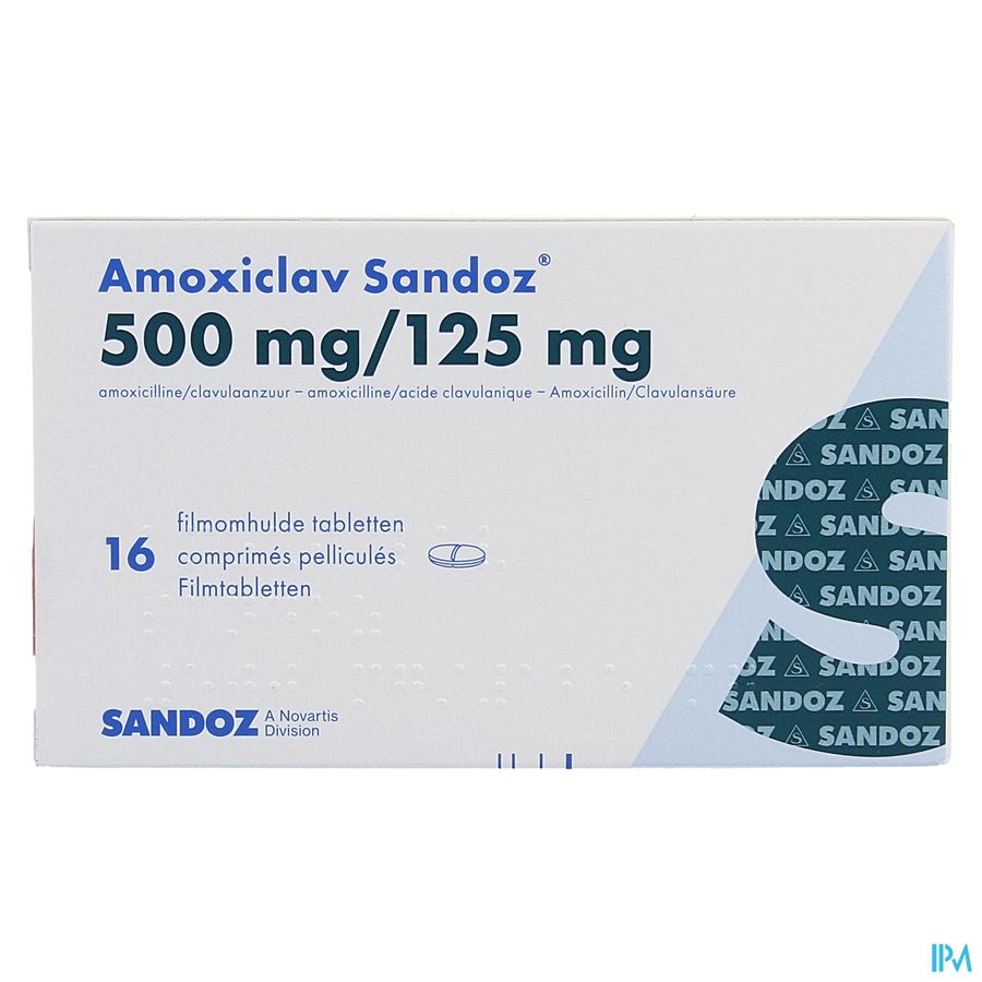 Amoxiclav Sandoz 500/125mg Comp 16 3