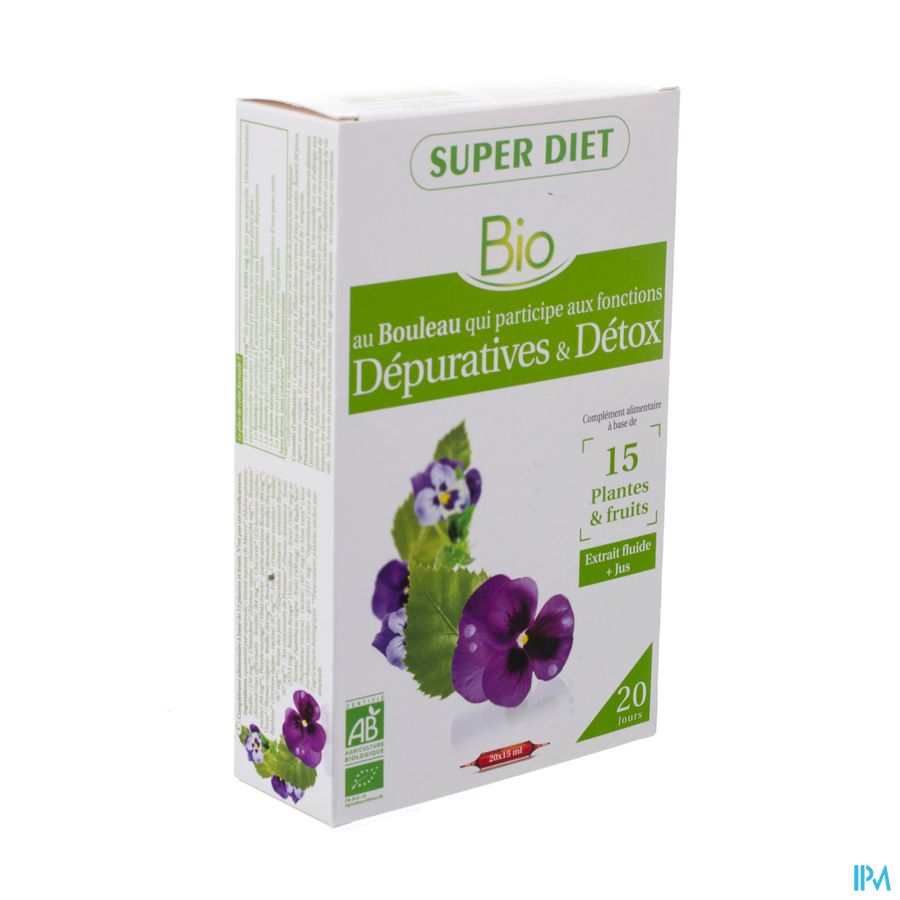 Superdiet Complexe Detox Bio Amp 20x15ml Superdiet Complexe Detox Bio Amp 20x15ml