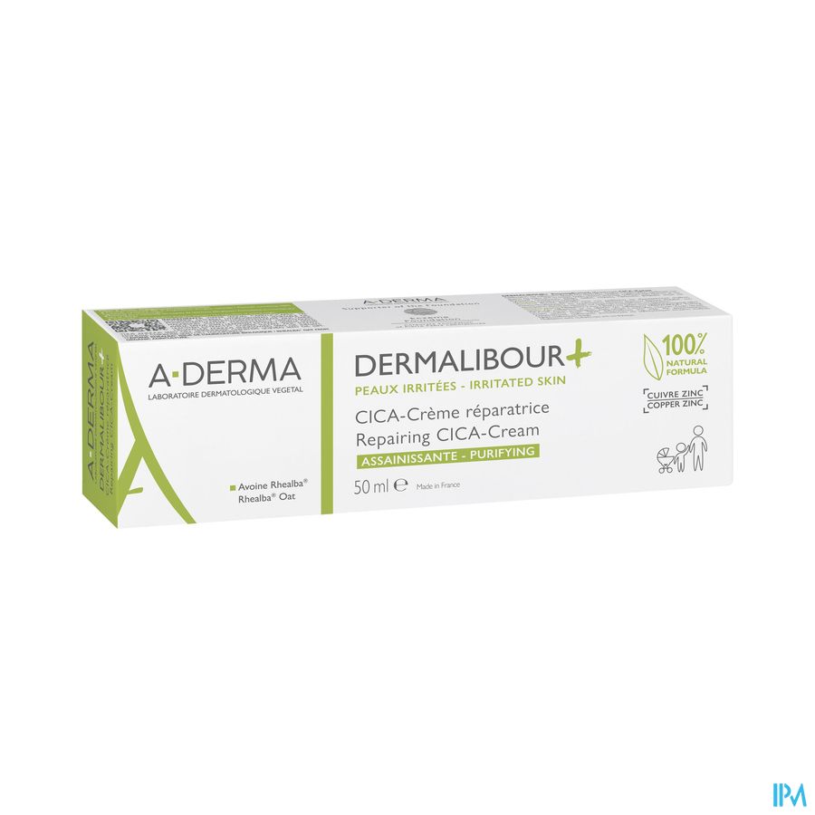Aderma Dermalibour+ Cica Creme Herstellend 50ml Aderma Dermalibour+ Cica Creme Herstellend 50ml