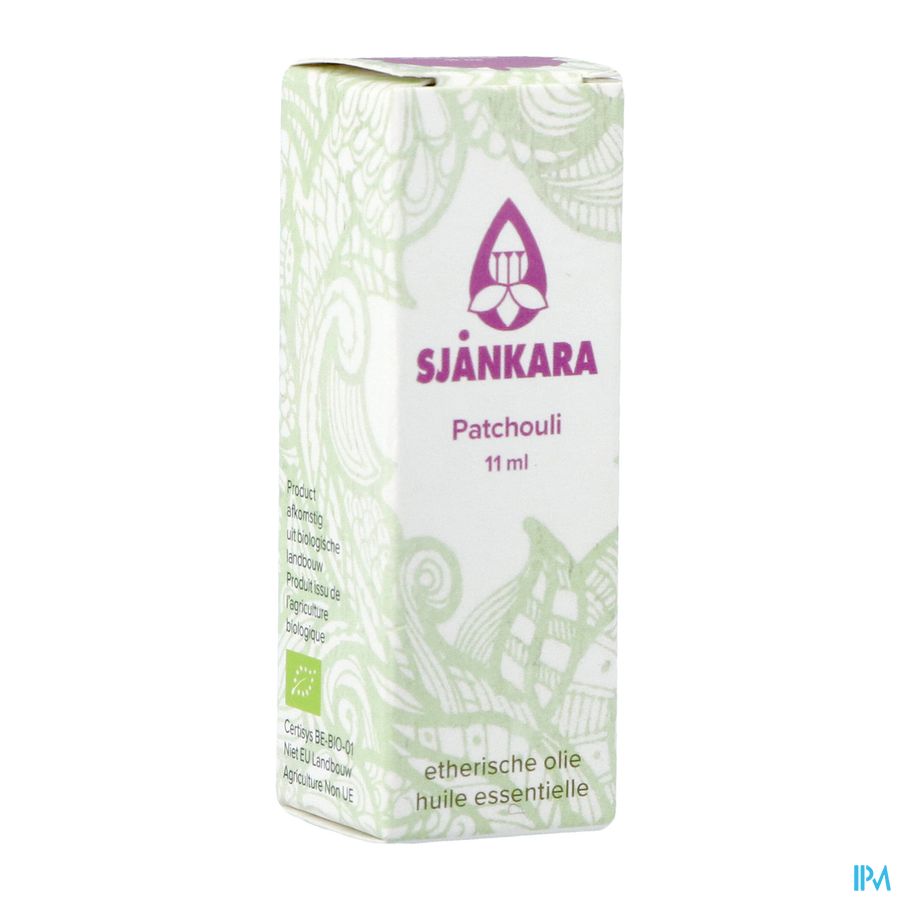 Sjankara Patchouli Ess. Olie Bio 11ml Sjankara Patchouli Ess. Olie Bio 11ml