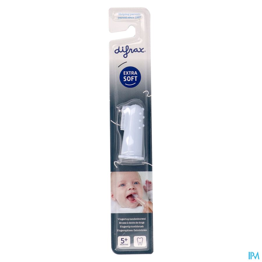 Difrax Tandenborstel Vingertop Silicone Ass 1