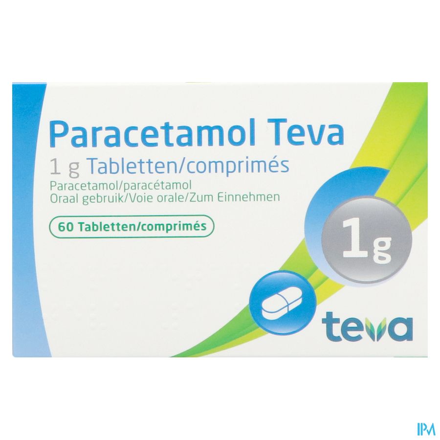 Paracetamol Teva 1g Tabl 60 X 1g Blister 2