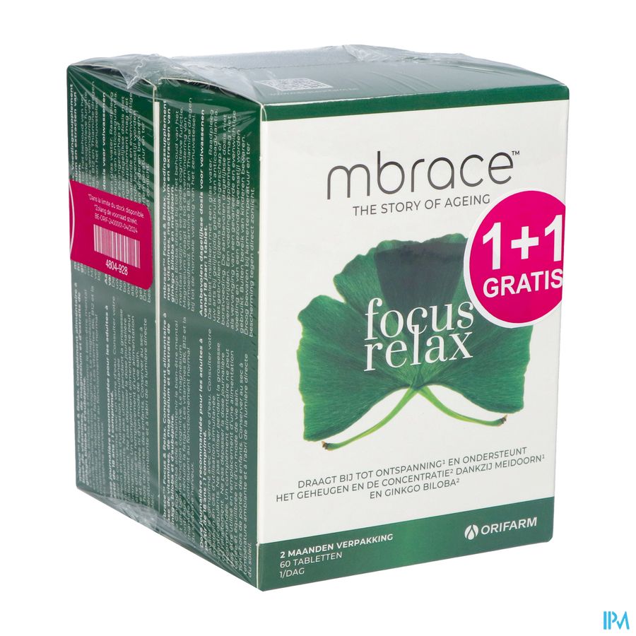 Mbrace Focus & Relax Tabl 60x2 1+1 Gratis Mbrace Focus & Relax Tabl 60x2 1+1 Gratis
