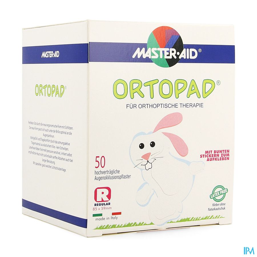 Ortopad Wit Regular Oogpleister 50 Ortopad Wit Regular Oogpleister 50