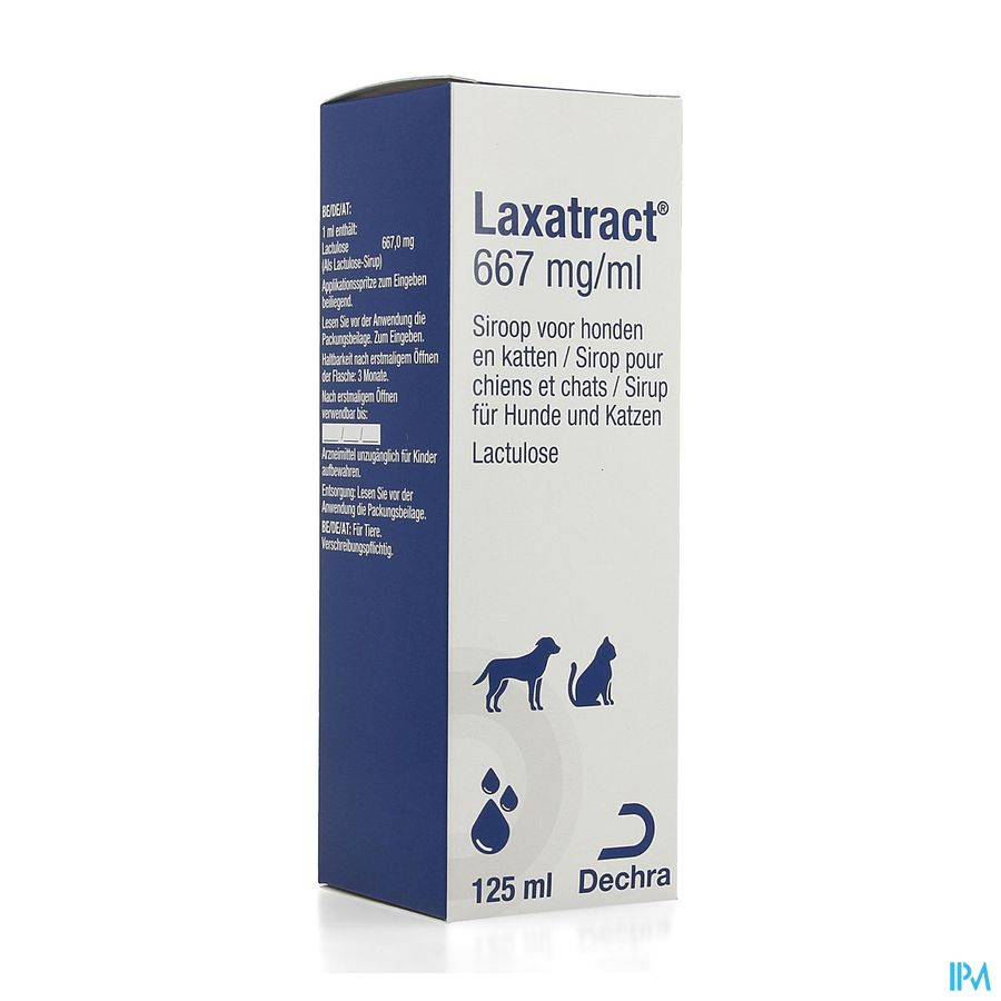 Laxatract 667mg/ml Siroop Hond Kat Fl 125ml Laxatract 667mg/ml Siroop Hond Kat Fl 125ml