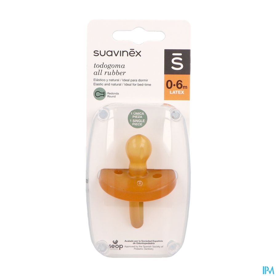 Suavinex Fopspeen Latex Rond 0-6m Suavinex Fopspeen Latex Rond 0-6m