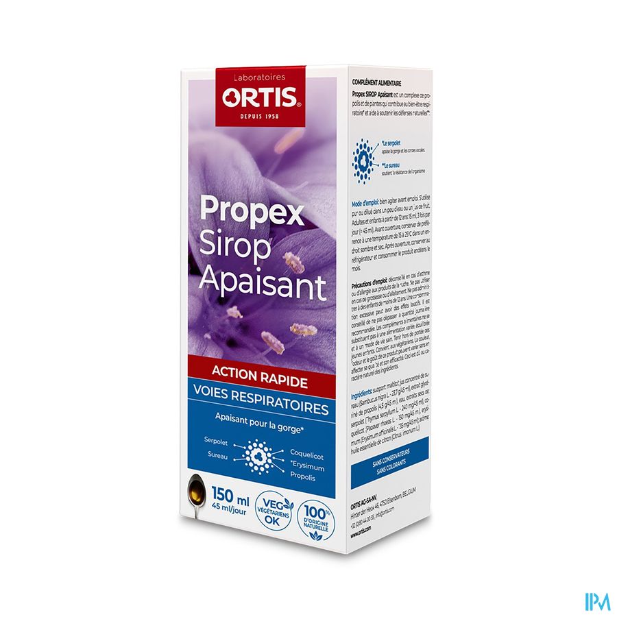 Ortis Propex Sirop Apaisant 150ml Ortis Propex Sirop Apaisant 150ml