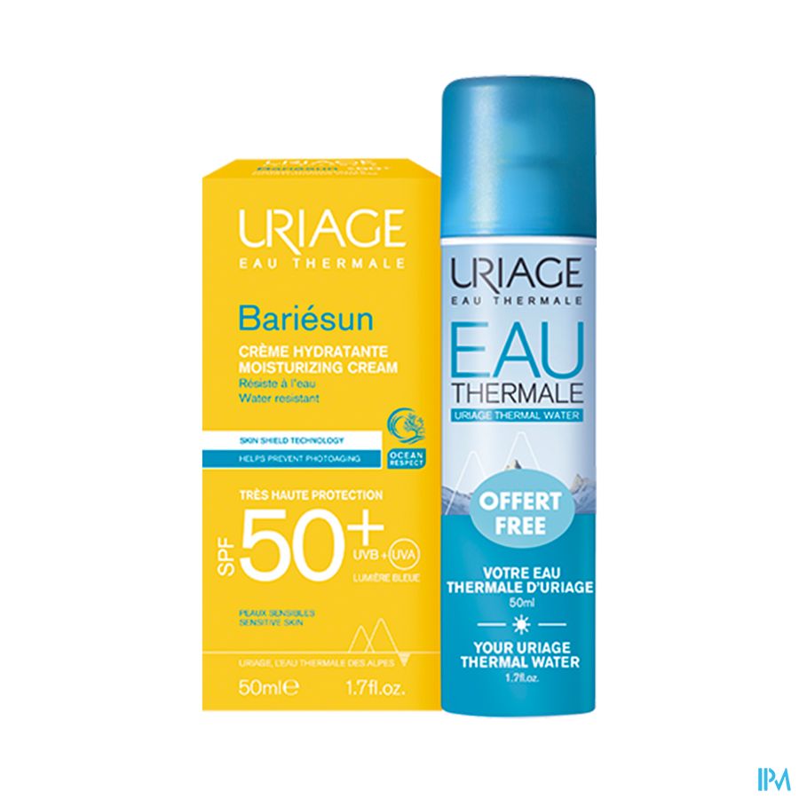 Uriage Bariesun Cr Ip50+ 50ml&water Therm.50ml Nf Uriage Bariesun Cr Ip50+ 50ml&water Therm.50ml Nf