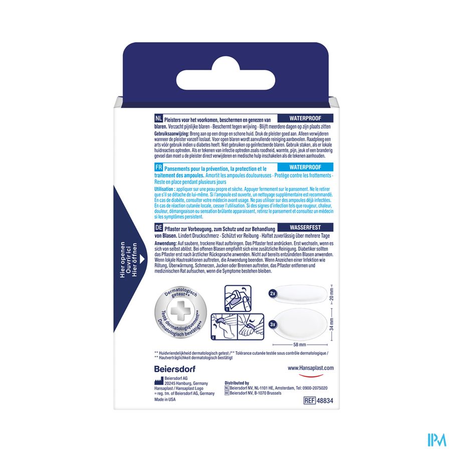 Hansaplast Pansement Ampoules Sos Mix 5 2