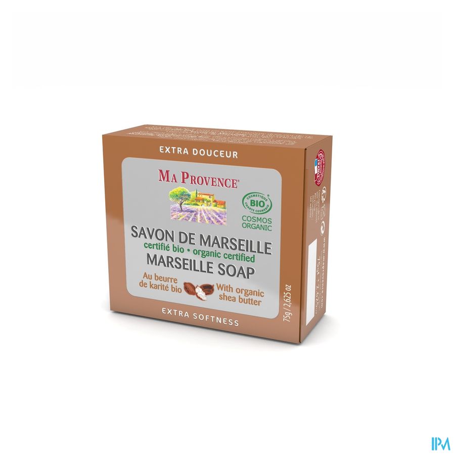 Ma Provence Savon Marseille Karite Boter 75g Ma Provence Savon Marseille Karite Boter 75g