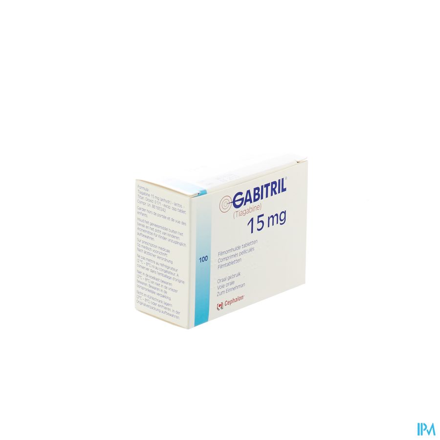 Gabitril Filmomh Tabl 100 X 15mg Gabitril Filmomh Tabl 100 X 15mg