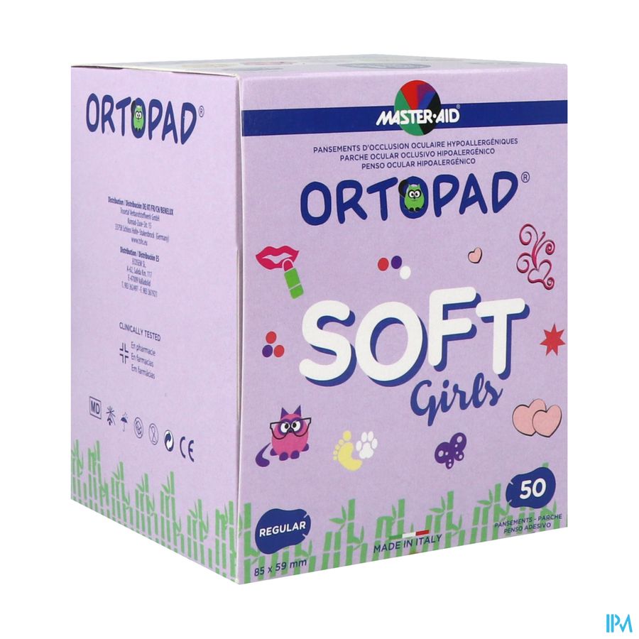 Ortopad Soft Girls Regular 85x59mm 50 72234 Ortopad Soft Girls Regular 85x59mm 50 72234