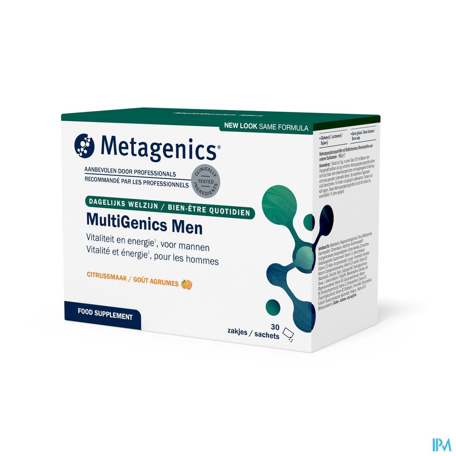 Multigenics Men Pdr Zakje 30 7286 Metagenics