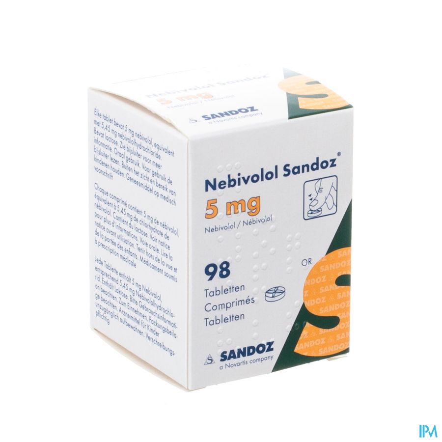 Nebivolol Sandoz Pot Tabl 98 X 5mg Nebivolol Sandoz Pot Tabl 98 X 5mg