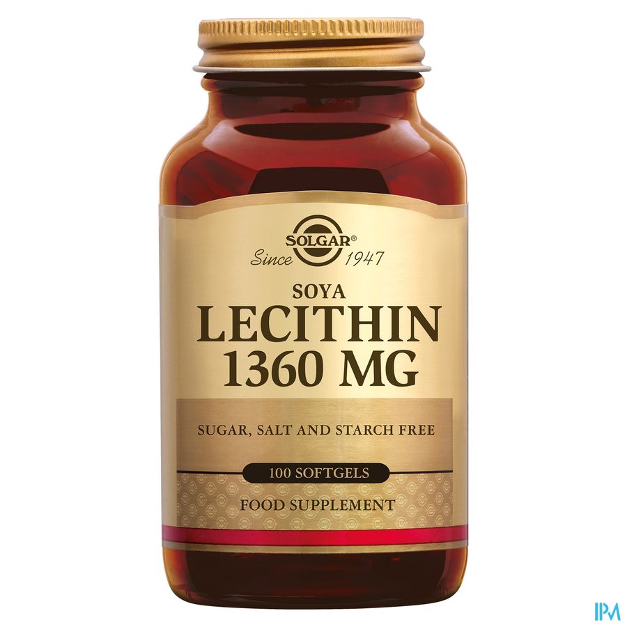 Solgar Lecithin Softgel 100x1360mg