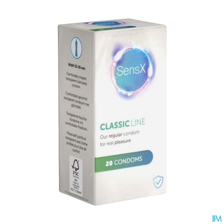 Sensx Classic Line Preservatifs 20