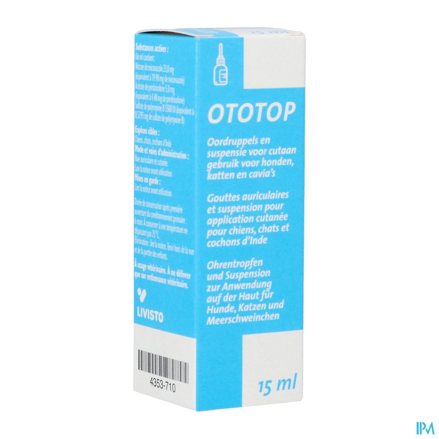 Ototop Gutt Auriculaires Susp 15ml Ototop Gutt Auriculaires Susp 15ml