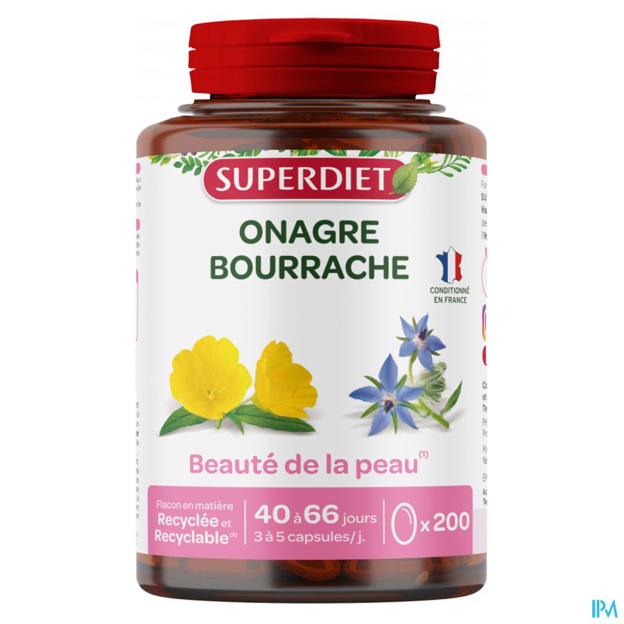Superdiet Onagre Bourrache Caps 200 3