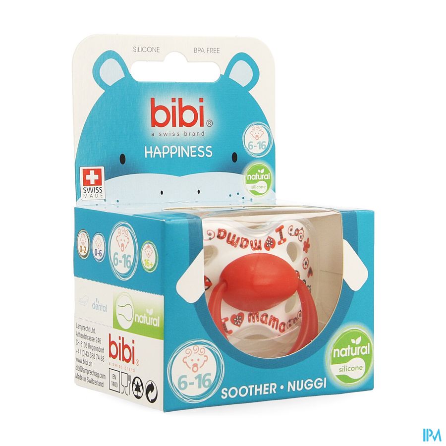 Bibi Sucette Hp Natural Love Mama/papa Best +16m