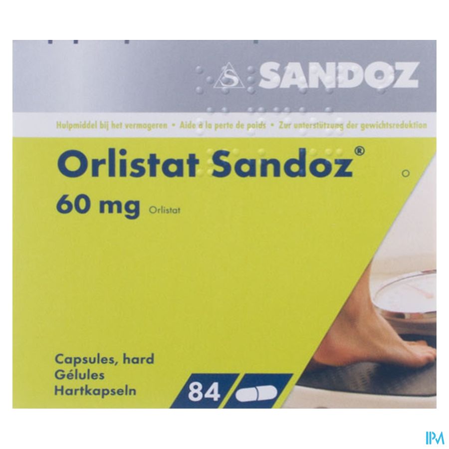 Orlistat Sandoz Harde Caps 84 X 60mg 5