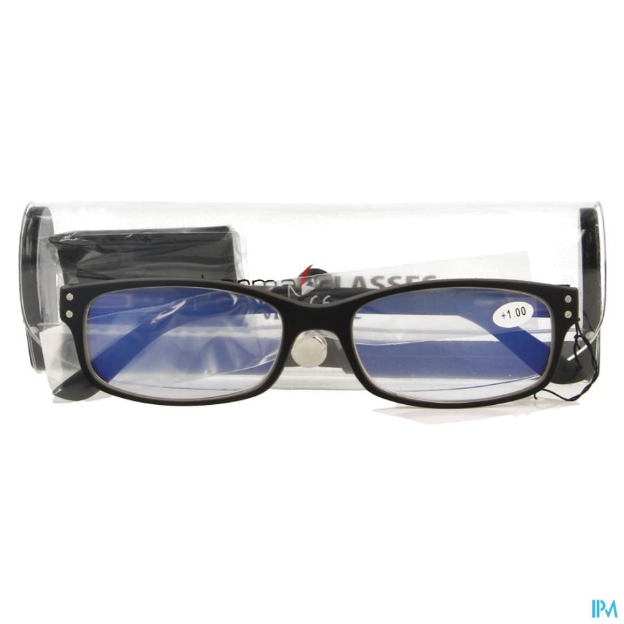 Pharmaglasses Visionblue Pc01 Leesbril +1.00 Black 1