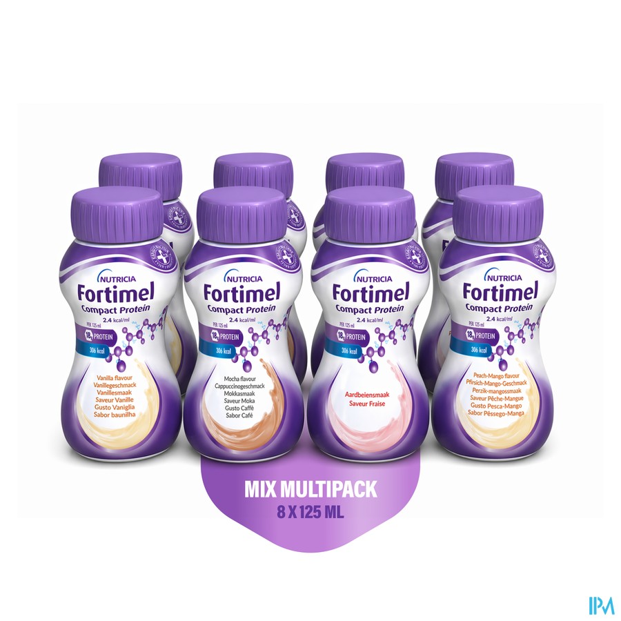 Fortimel Compact Protein 2.4kcal Mix.multi 8x125ml