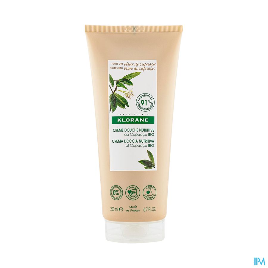 Klorane Lichaam Douchecr Cupuacubloem 200ml Nf Klorane Lichaam Douchecr Cupuacubloem 200ml Nf