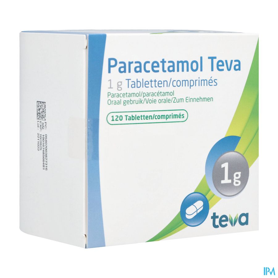 Paracetamol Teva 1g Tabl 120 X 1g Blister Paracetamol Teva 1g Tabl 120 X 1g Blister