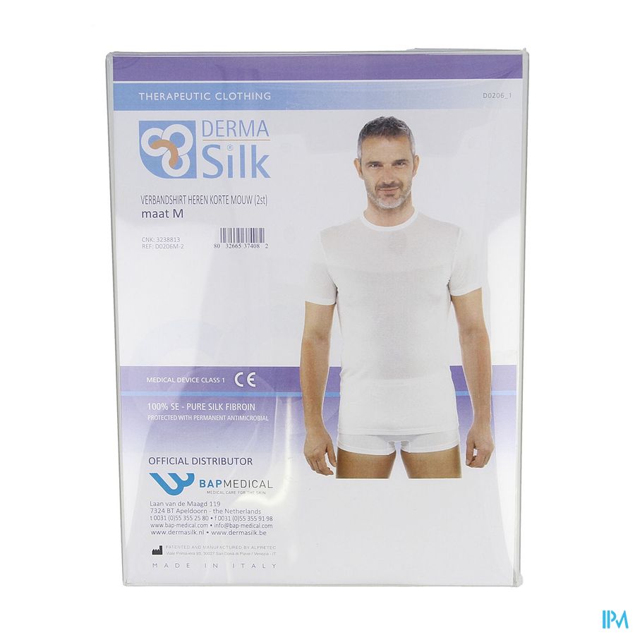 Dermasilk Verbandshirt Man Korte Mouw M 2 3017220 Dermasilk Verbandshirt Man Korte Mouw M 2 3017220