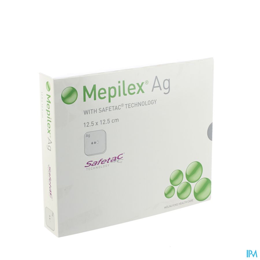 Mepilex Ag Verband Steriel 12,5x12,5cm 5 287121 2