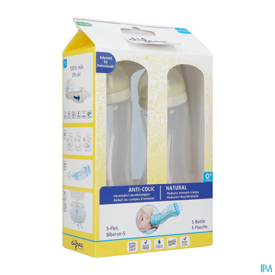 Difrax S-fles Natural Double Pack 2x250ml