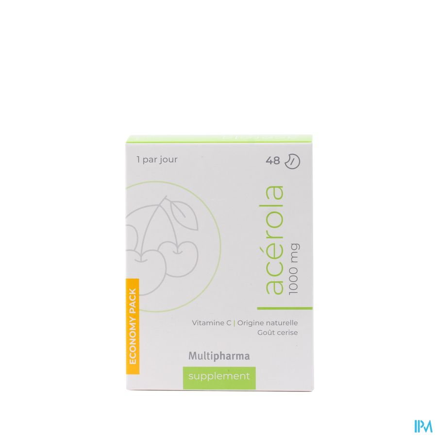 Multipharma Acerola 1000mg Comp A Croquer 48 Multipharma Acerola 1000mg Comp A Croquer 48