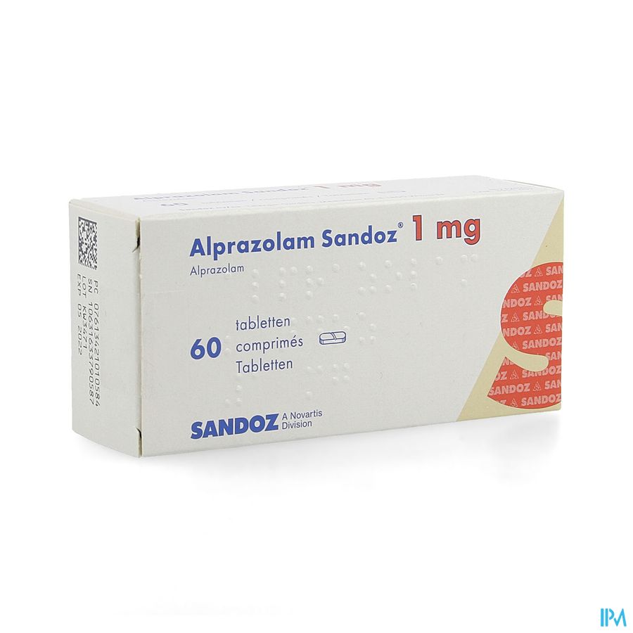 Alprazolam Sandoz 1,00mg Comp 60 X 1,00mg Alprazolam Sandoz 1,00mg Comp 60 X 1,00mg