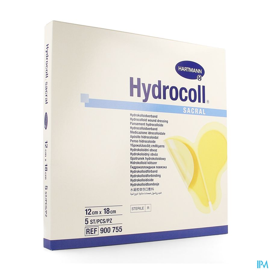 Hydrocoll Sacraal 12x18cm 5 5361240 Hydrocoll Sacraal 12x18cm 5 5361240