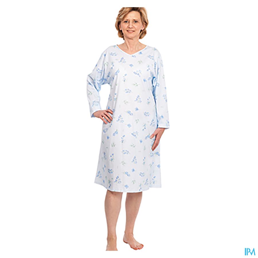 Suprima 4070 Patientenhemd Dame Blauw l-xl Suprima 4070 Patientenhemd Dame Blauw l-xl