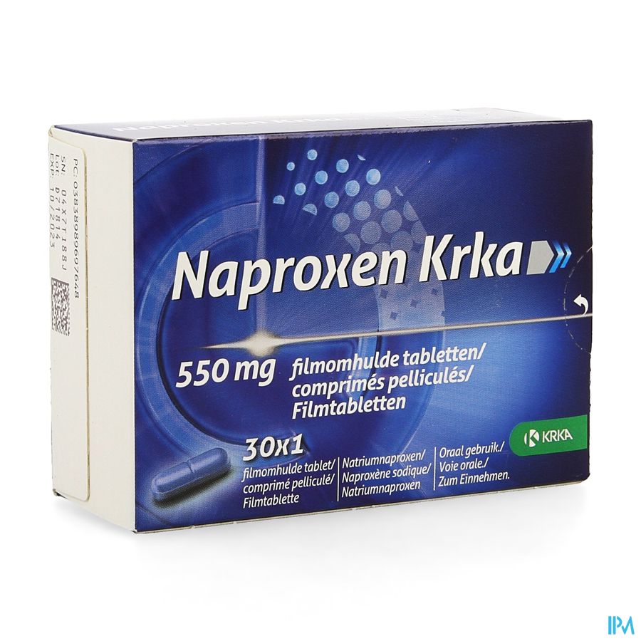 Naproxen Krka 550mg Comp Pell 30 Naproxen Krka 550mg Comp Pell 30