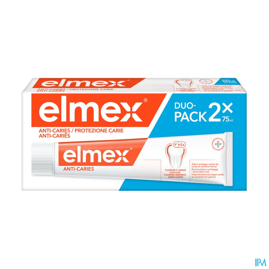ELMEX® ANTI-CARIËS TANDPASTA TUBE 2x75ML -1.50€ ELMEX® ANTI-CARIËS TANDPASTA TUBE 2x75ML -1.50€