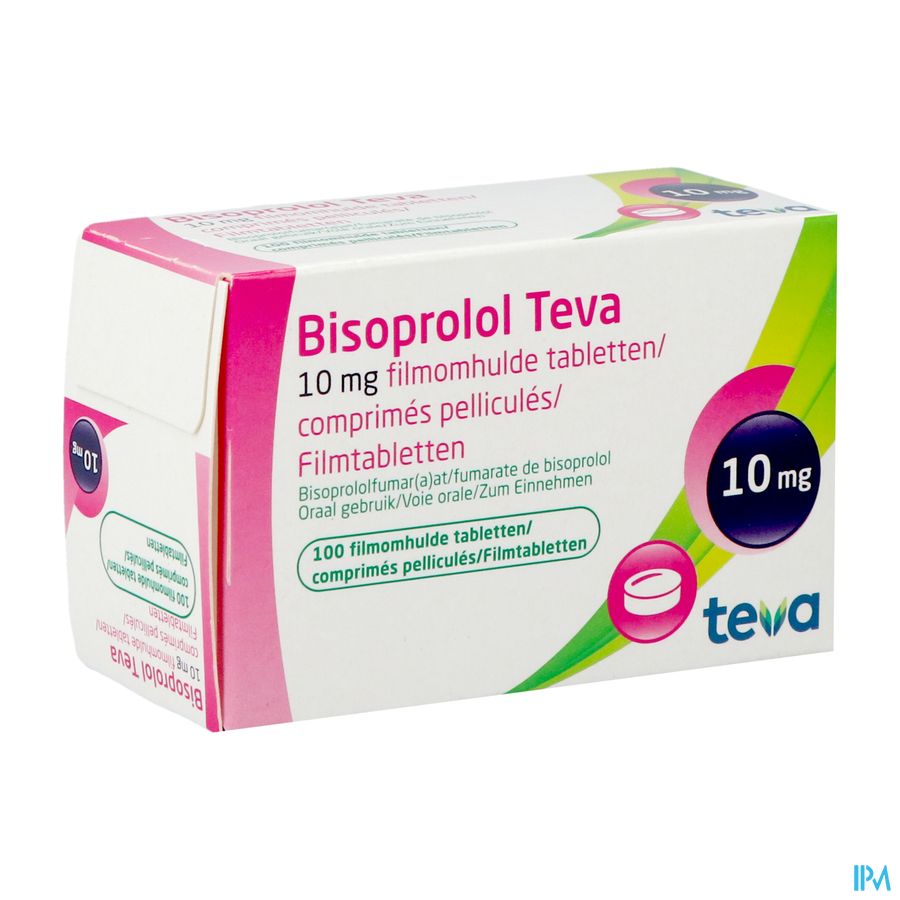 Bisoprolol Teva 10mg Tabl 100 Bisoprolol Teva 10mg Tabl 100