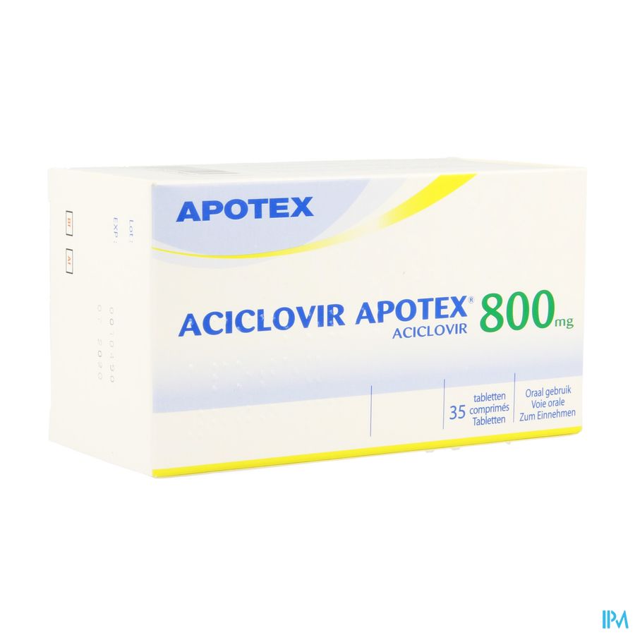 Aciclovir 800 Apotex Comp Sec 35 X 800mg
