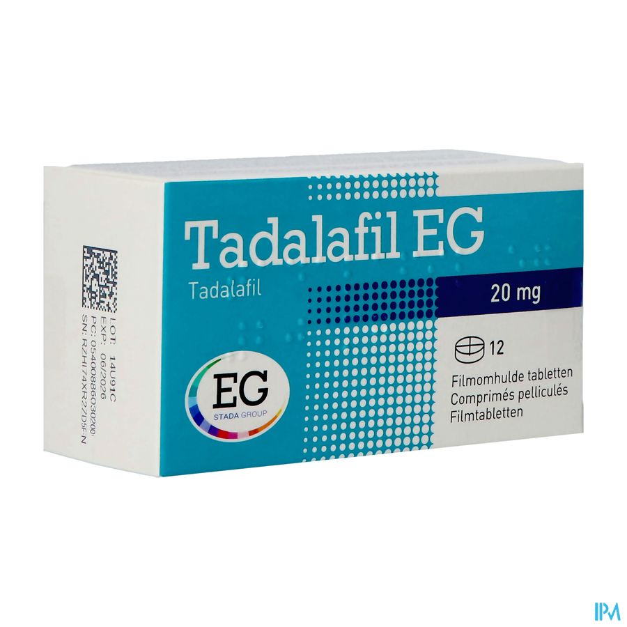 Tadalafil Eg Pi Pharma Comp Pell 12x20mg Pip Tadalafil Eg Pi Pharma Comp Pell 12x20mg Pip