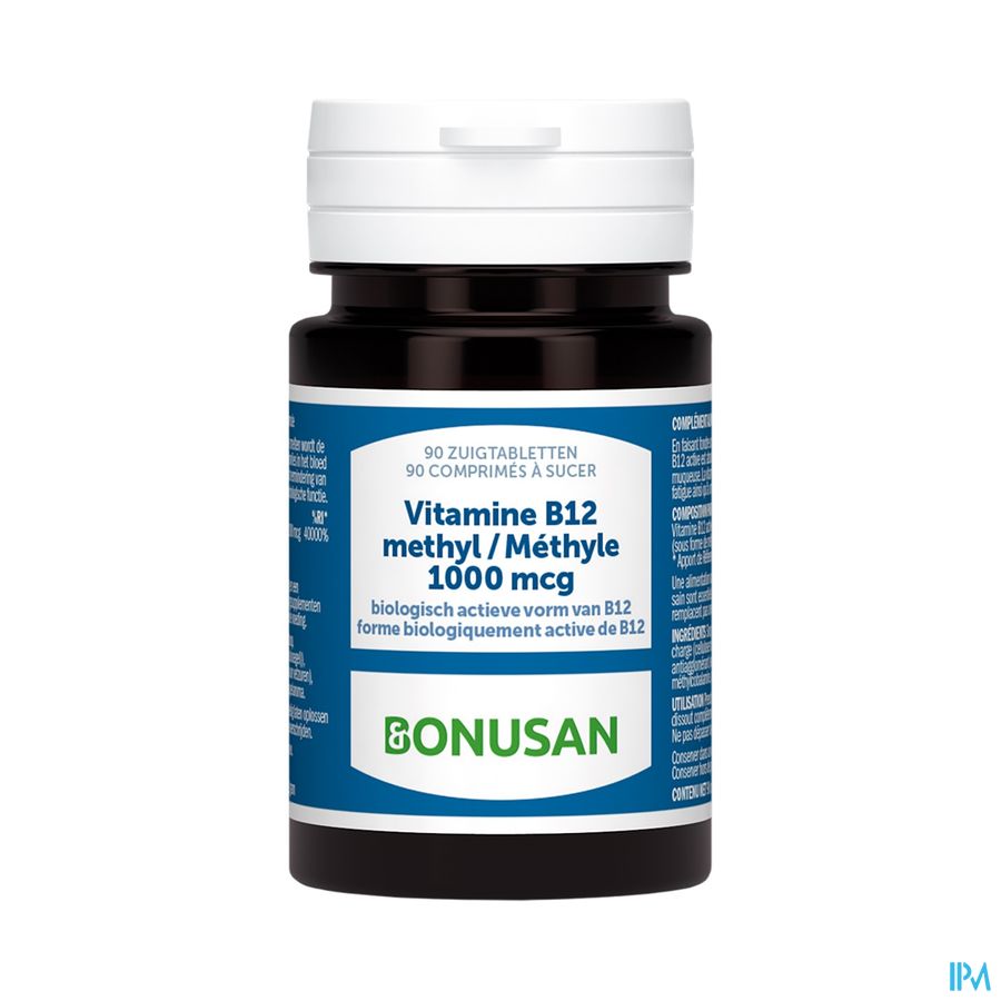 Vitamine B12 Methyl 1000mcg Comp Sucer 90 Bonusan Vitamine B12 Methyl 1000mcg Comp Sucer 90 Bonusan