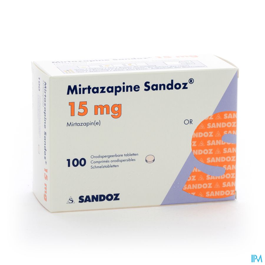 Mirtazapine Sandoz 15mg Orodisp Tabl 100 Mirtazapine Sandoz 15mg Orodisp Tabl 100