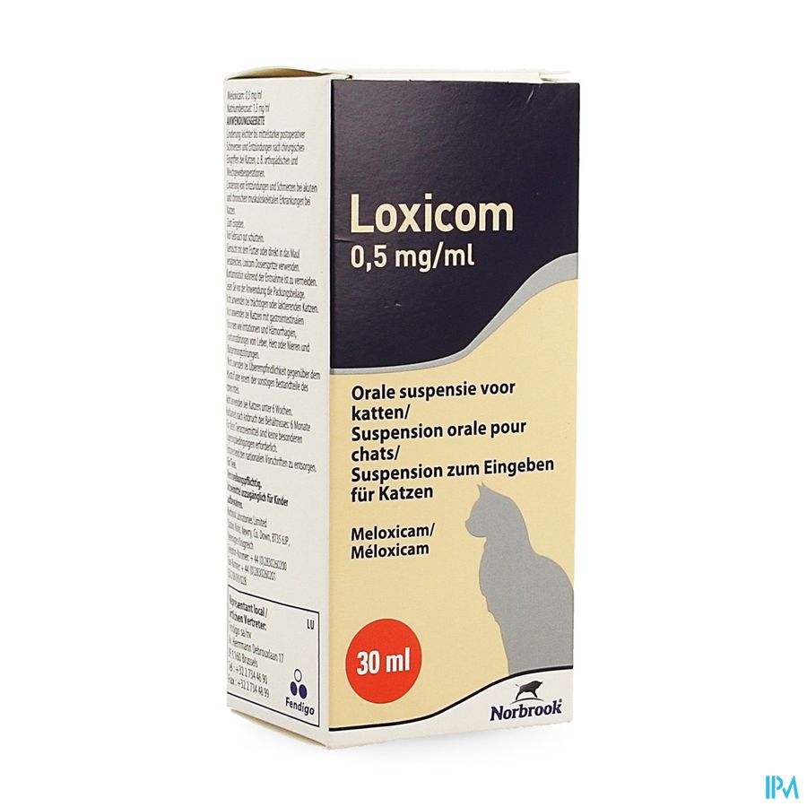 Loxicom 0,5mg/ml Orale Suspensie Kat Fl 30ml