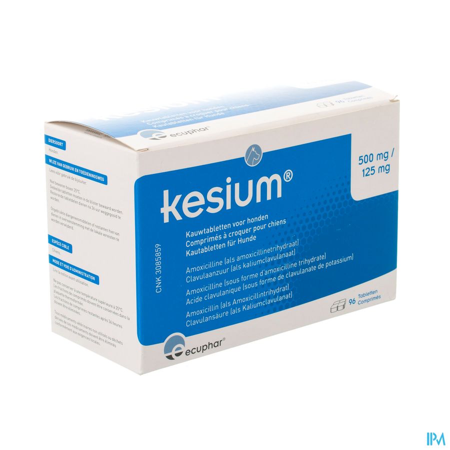 Kesium 500mg/125mg Kauwtabl Hond 96 Kesium 500mg/125mg Kauwtabl Hond 96