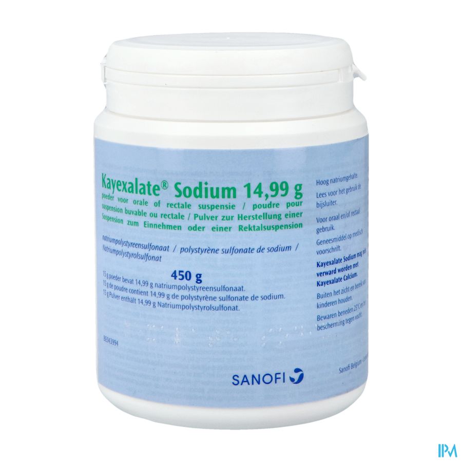 Kayexalate Natrium Pulv 1 X 450g Kayexalate Natrium Pulv 1 X 450g
