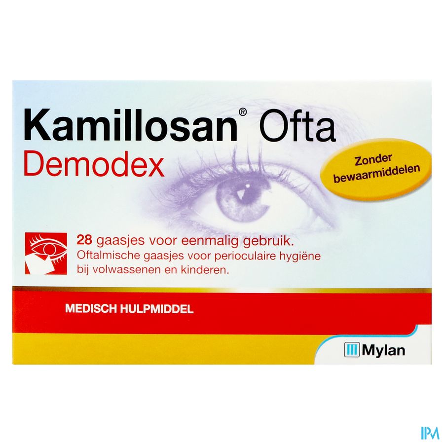 Kamillosan Ofta Demodex Doekjes 28 2