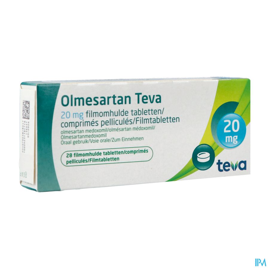 Olmesartan Teva 20mg Filmomh Tabl 28 Olmesartan Teva 20mg Filmomh Tabl 28