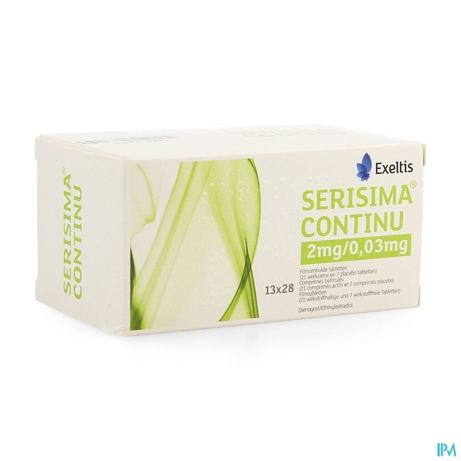 Serisima Continu 2mg/0,03mg Comp Pell 13 X 28 Serisima Continu 2mg/0,03mg Comp Pell 13 X 28